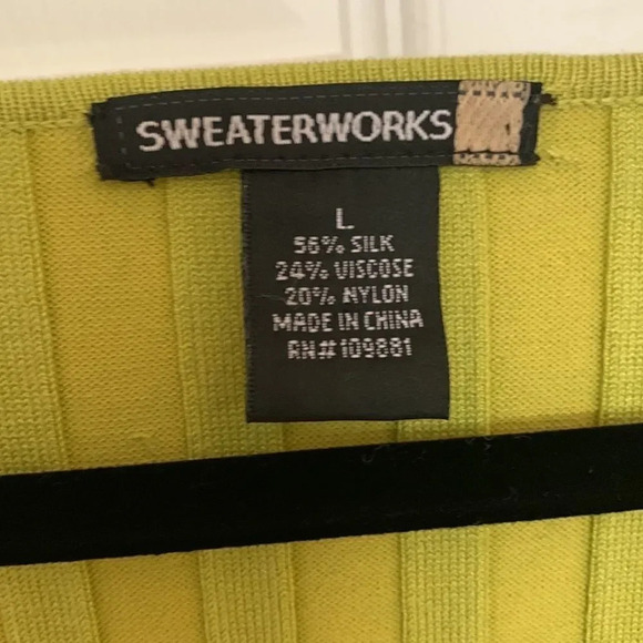 Vintage Sweaterworks ribbed U neck top - Picture 4 of 4